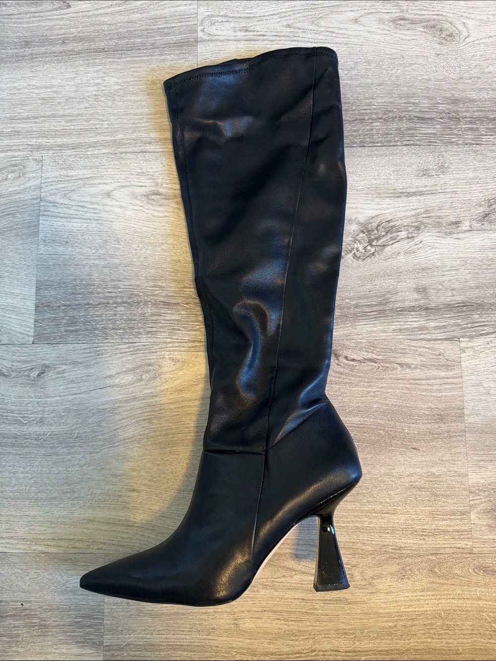 Franco Sarto Black Over-the-Knee Pointed Toe Boots